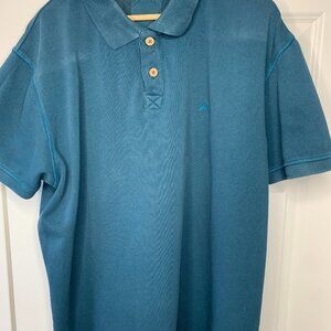 Wiered Fish Blue Cotton Heavy Polo Shirt